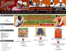 Tablet Screenshot of baysoxshop.com